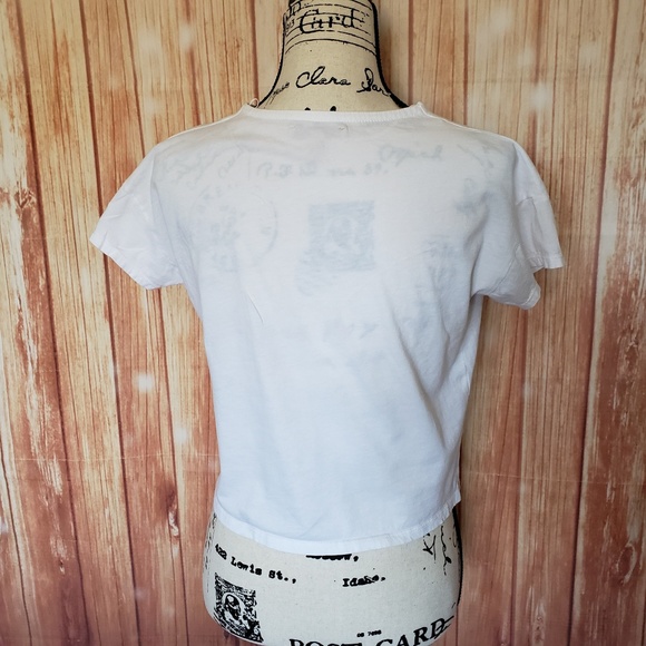 Zara Trafaluc Crop Top Weekend Warrior Graphic Sml - Picture 3 of 4